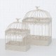 Cage oiseaux carrée Blanche L