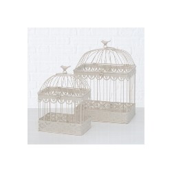 Cage oiseaux carrée Blanche L