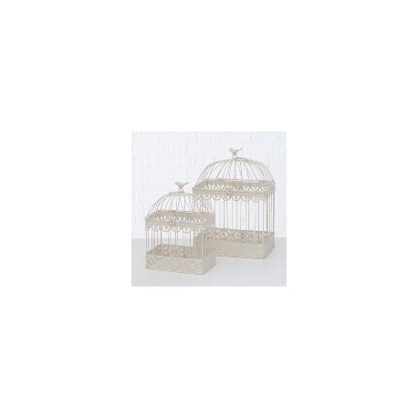 Cage oiseaux carrée Blanche S