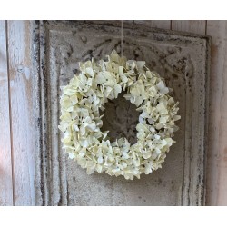 Couronne d’hortensia blanc