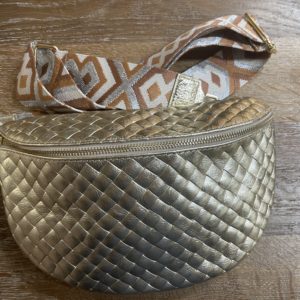 Sac Banane Doré matelassé