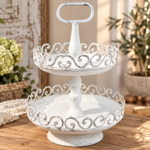 Double plateaux dentelle « M »
