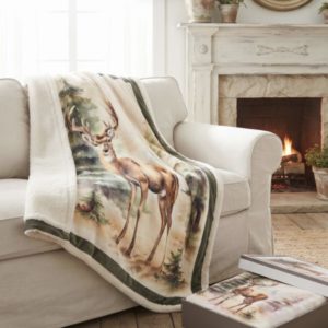 Plaid cerf 130X160cm